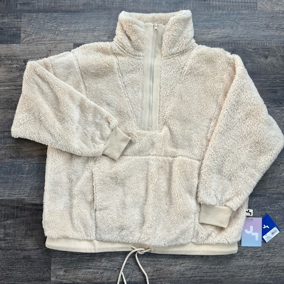 JoyLab Tops - NWT JoyLab High Pile Fleece Half Zip Pullover, Medium